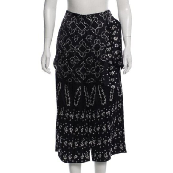 Thakoon Culotte Pant 6 Wide Leg Mosaic Jacquard Draped intermix moda operandi - Picture 5 of 12